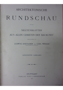 Architektonische rundschau, 1901 r.