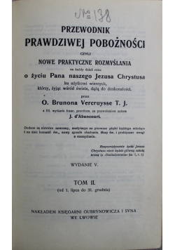 Przewodnik prawdziwej pobożności Tom II 1904 r.