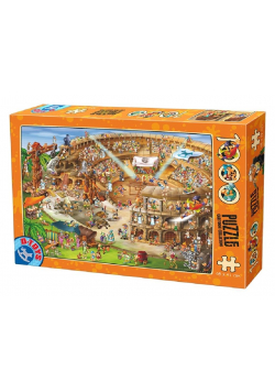 Puzzle 1000 Szaleństwo budowa Koloseum w Rzymie
