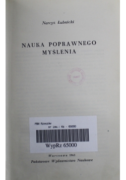 Nauka poprawnego myślenia