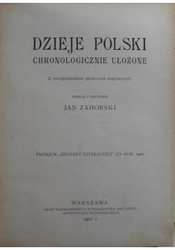 Dzieje Polski chronologicznie ułożone  1901r.