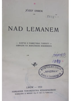 Nad Lemanem, 1910 r.
