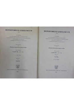 Repertorium Germanicum zestaw 2 książek