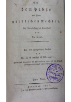 Von Dem Papst und feinen geistlichen rechten, 1806r.