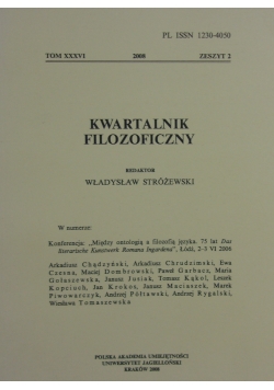 Kwartalnik filozoficzny, zeszyt 2