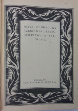 Dzieła wybrane, t. XI. Sześć opowieści, 1925 r.