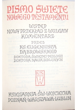 Pismo Święte Nowego Testamentu