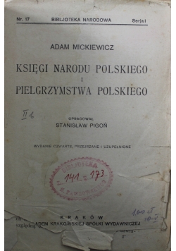Księgi narodu polskiego i pielgrzymstwa polskiego 1911 r.