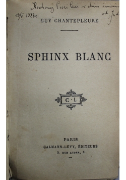 Sphinx Blanc ok 1903 r.