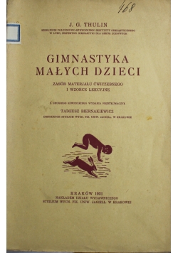 Gimnastyka małych dzieci 1931 r.