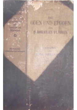 Die Oden und Epoden, 1912r.