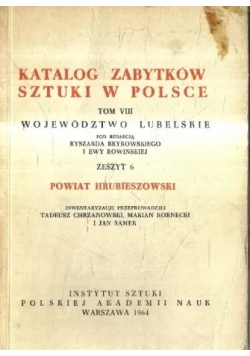 Katalog zabytków sztuki w Polsce, tom 8, zeszyt 6