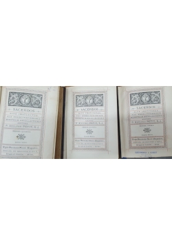 Sacerdos, 3 tomy , 1902r.