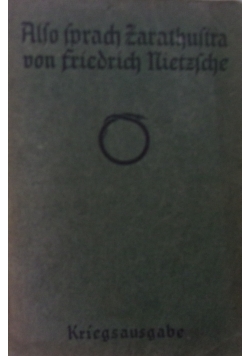 Zarathustra, 1916 r.