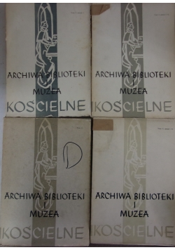 Archiwa Bibliotek i Muzea Kościelne tomy 4