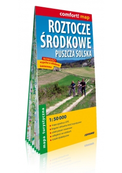 Roztocze Środkowe, Puszcza Solska laminowana mapa turystyczna 1:50 000