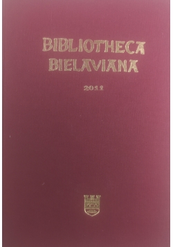 Bibliotheca Bielaviana 2011