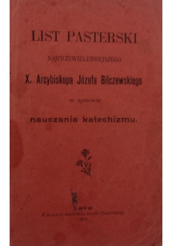 List pasterski, 1901
