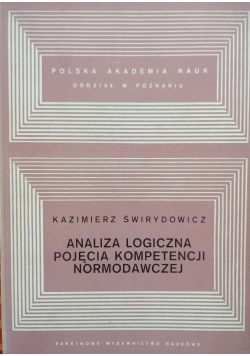 Analiza logiczna pojęcia kompetencji