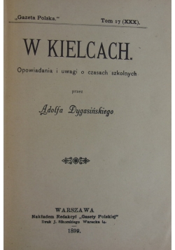 W Kielcach, 1899 r.