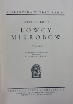 Łowcy Mikrobów ,1930r.
