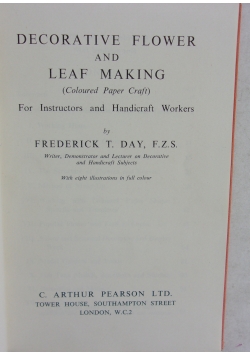 Decorative flower and leaf making