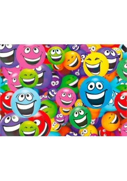 Mata na biurko z nadrukiem Smile