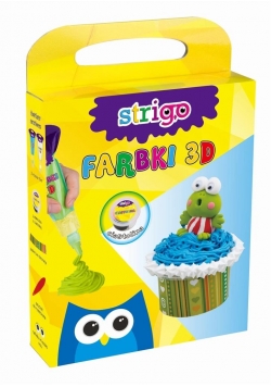 Farbki 3D - Babeczka Żaba STRIGO
