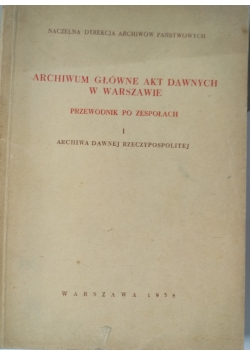 Archiwum Główne Akt dawnych w Warszawie