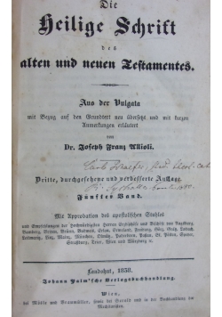 Die Heilige Schrift, 1838r.