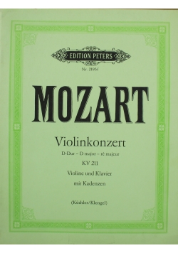 Mozart Konzert D Dur fur Violine und Orchester KV 211 1933 r.