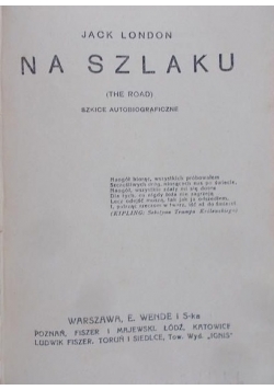 Na szlaku ,1925r.