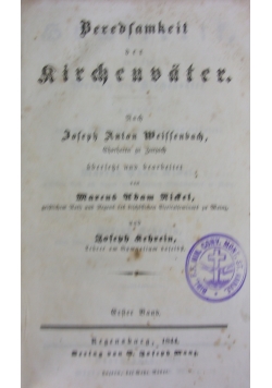 Beredsamkeit der airchenunter, 1844r.