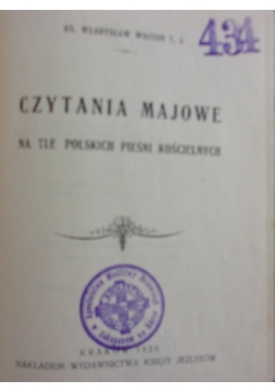 Czytania majowe, 1926r.