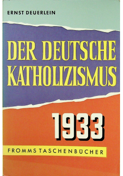 Der deutsche katholizismus 1933