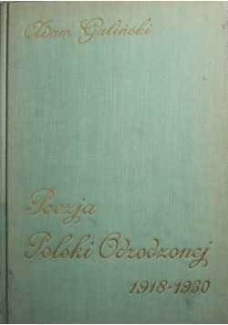 Poezja Polski Odrodzonej 1918 1930