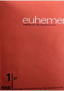 Euhemer Przegląd religioznawczy Nr 1 do 4