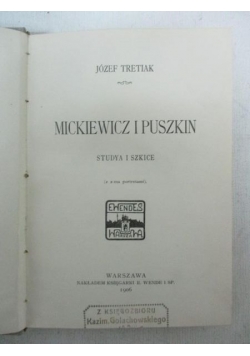Mickiewicz i Puszkin, 1906 r.