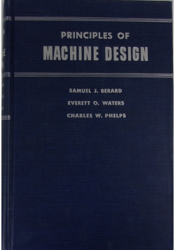Principles of MACHINE DESIGN
