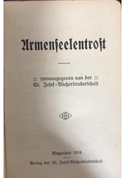 Armenseelentrost, 1916 r.