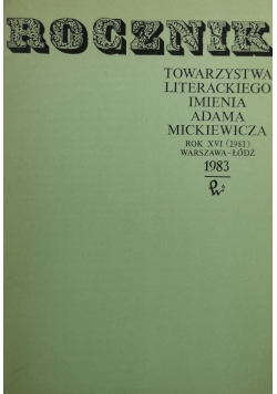 Rocznik Towarzystwa Literackiego  Imienia Adama Mickiewicza