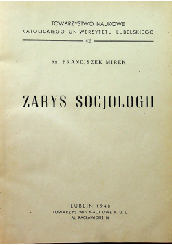 Zarys Socjologii 1948 r.