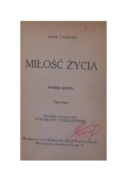 Miłość życia,tom II,  1925 r.