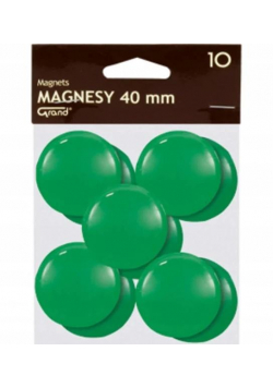 Magnes 40mm zielony 10szt GRAND