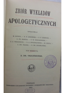 Zbiór wykładów apologetycznych, 1912 r.