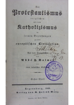 Der Protestantismus mit dem Katholizismus, 1844r.