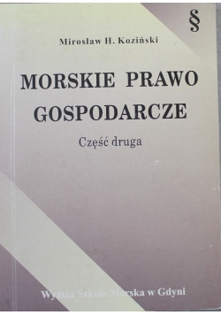Morskie prawo gospodarcze część druga