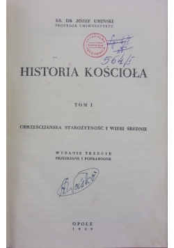 Historia kościoła, 1949r