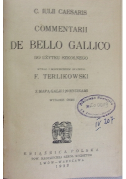 Commentarii de Bello Gallico,1923r