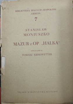 Stanisław Moniuszko mazur z op Halka 1950 r.